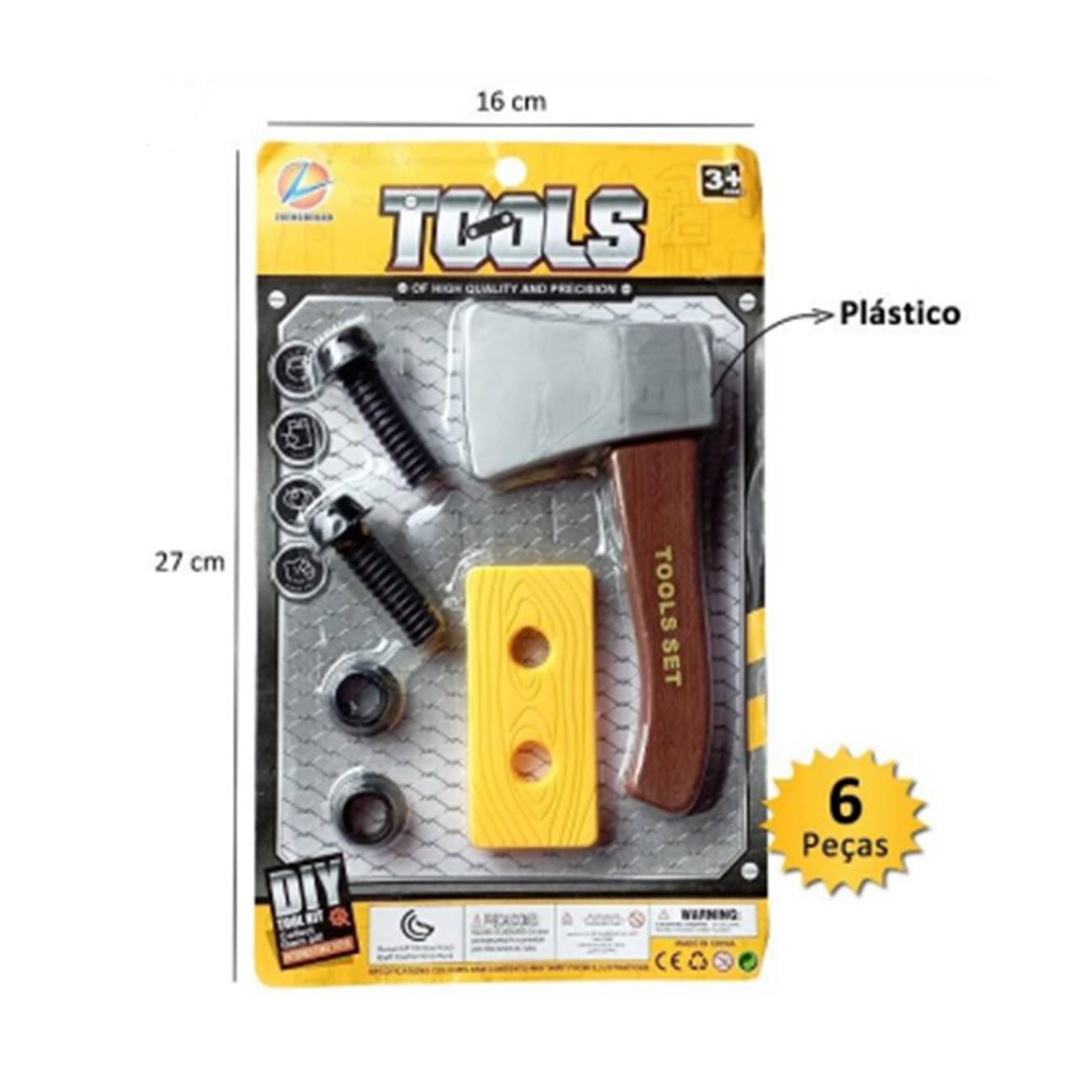 BRINQUEDO KIT FERRAMENTA 06 UN ASH154909
