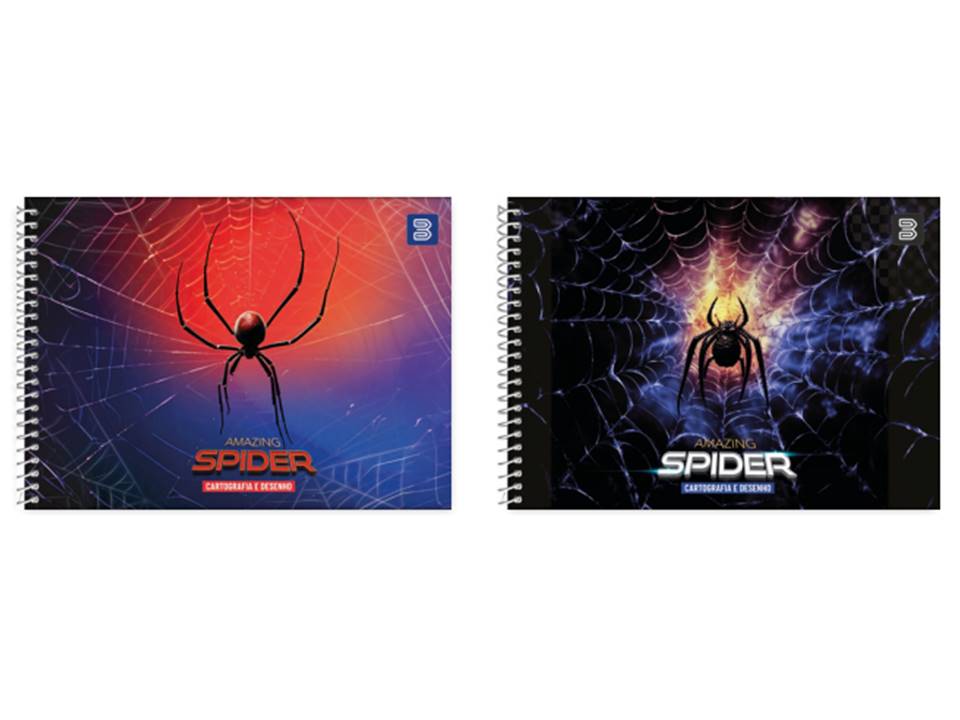 Caderno Desenho Espiral Capa Dura 96Fls Amazing Spider M.P