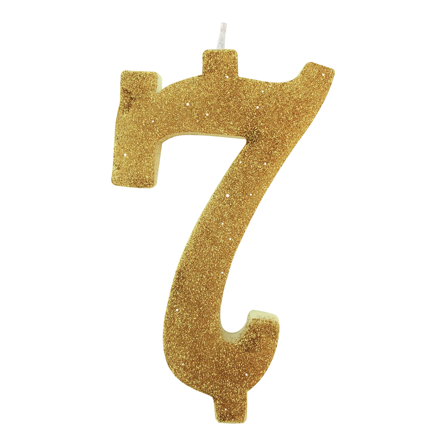 VELA ANIV.GLITTER 11CM OURO N.7