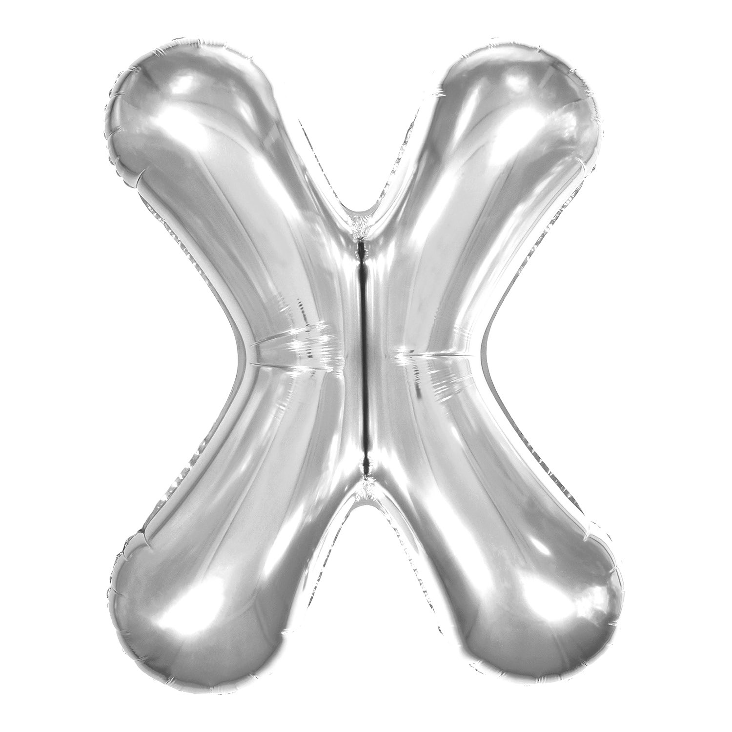 BALAO MAKE+ 16 POL.PRATA LETRA - X