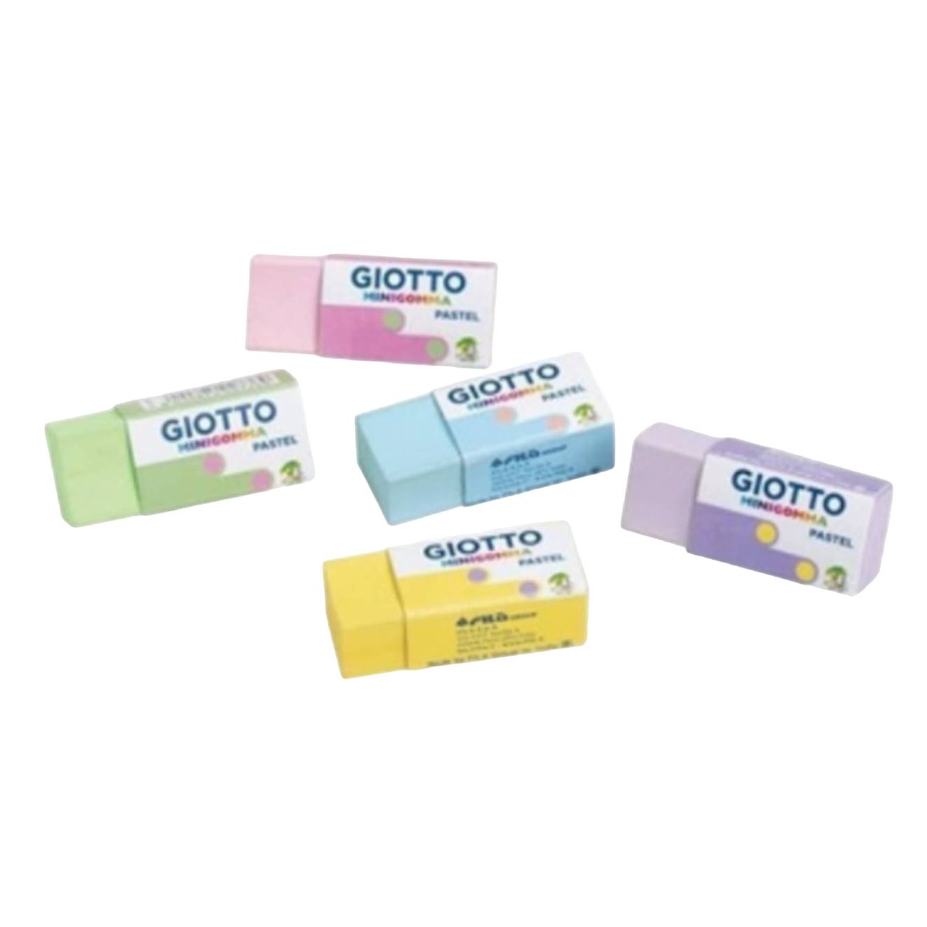 Borracha Giotto Mini Pastel Sortida