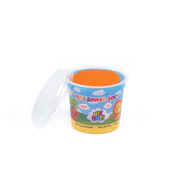 Massinha de Modelar Utiguti 140grs Soft Cor Laranja