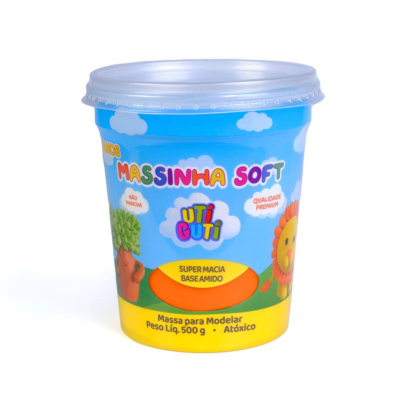 MASSA MODELAR 500G SOFT LARANJA