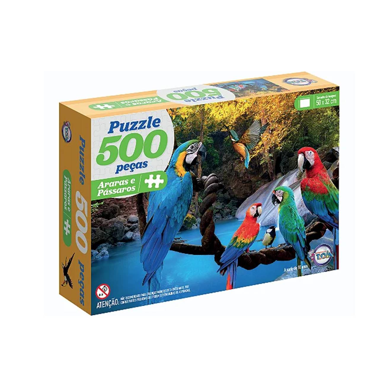 QUEBRA-CABECA ARARAS E PASSAROS 500 PCS