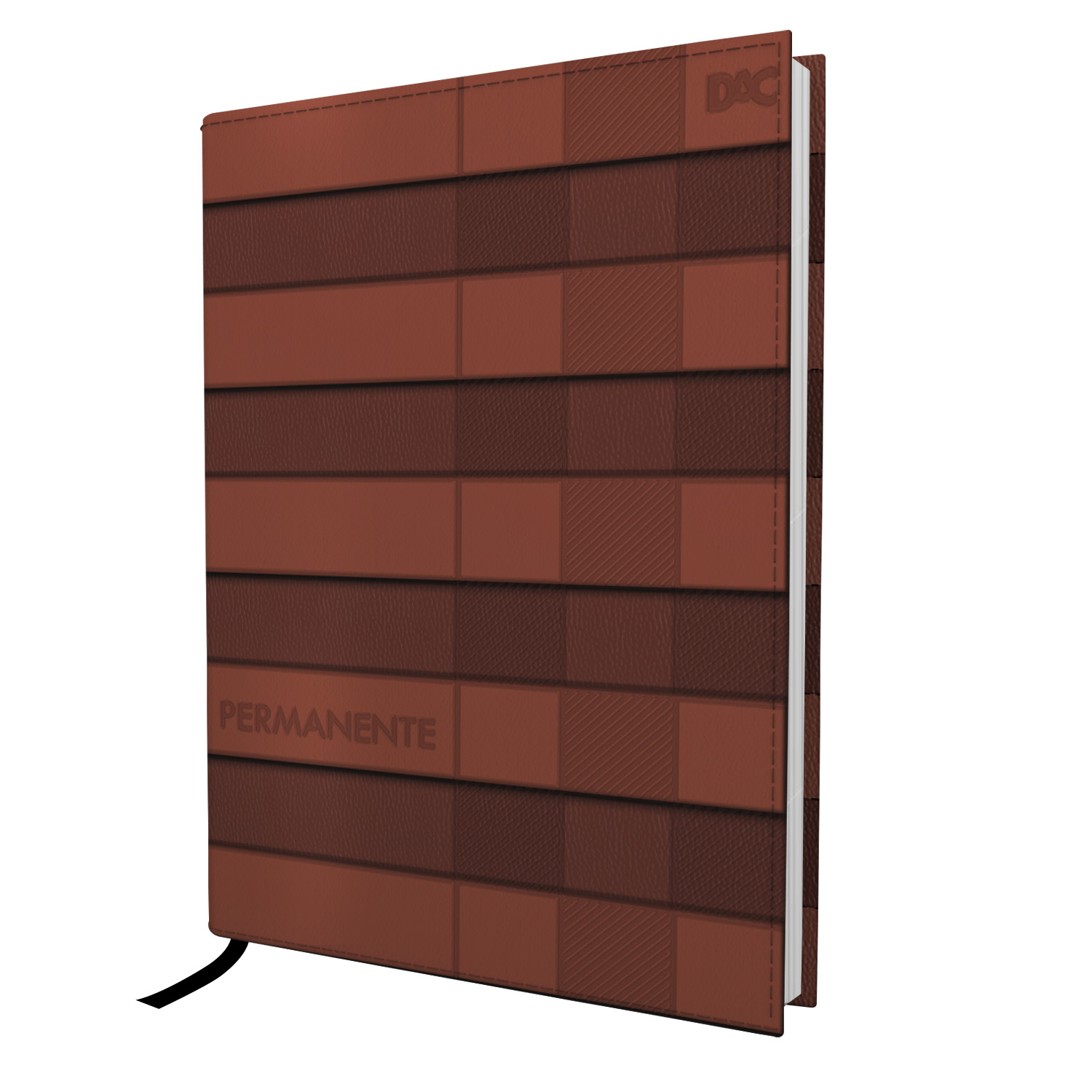 AGENDA PERMAMENTE MARROM COSTURADA A5