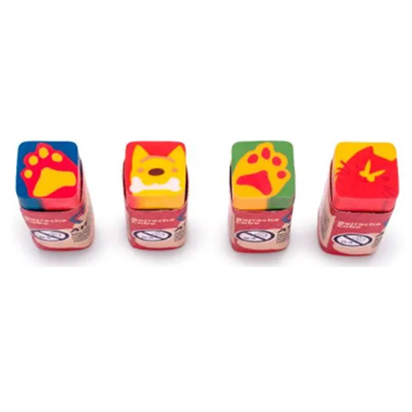 Borracha Leo&Leo Cubo Decorada Pets