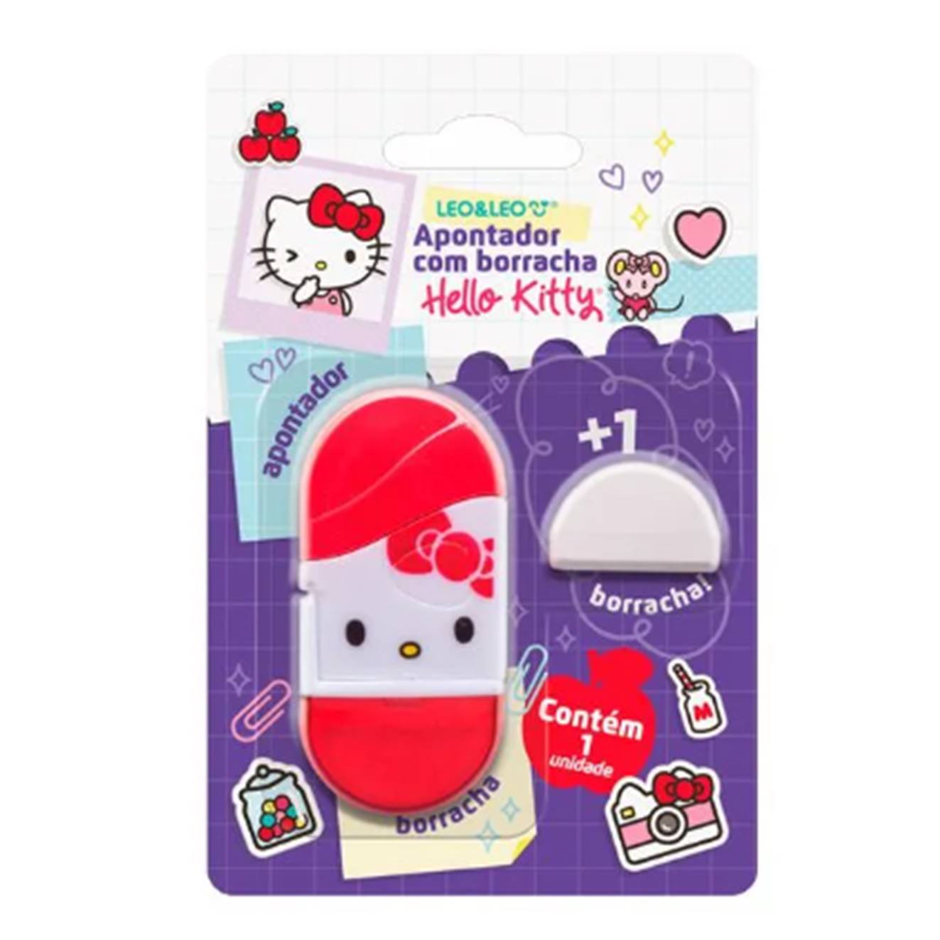APONTADOR DEP BLISTER LIC.C/BOR.HELLO KI