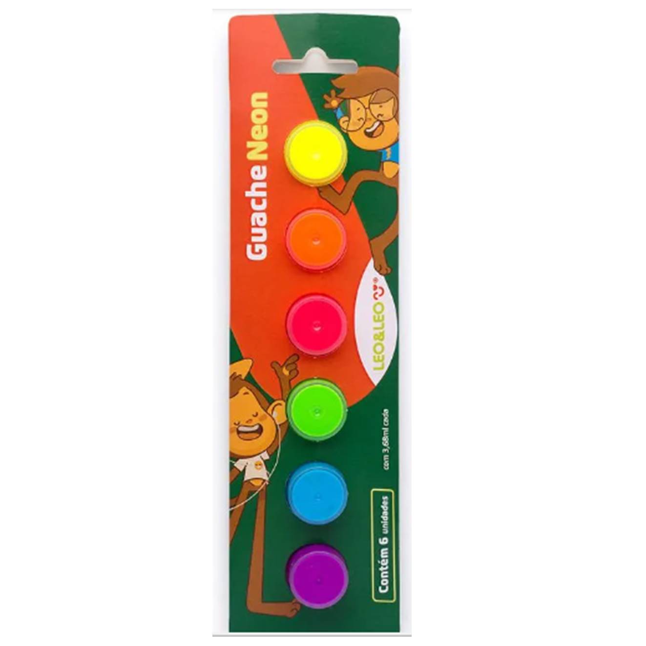 TINTA GUACHE BLISTER 3,68ML 06 CORES NEO