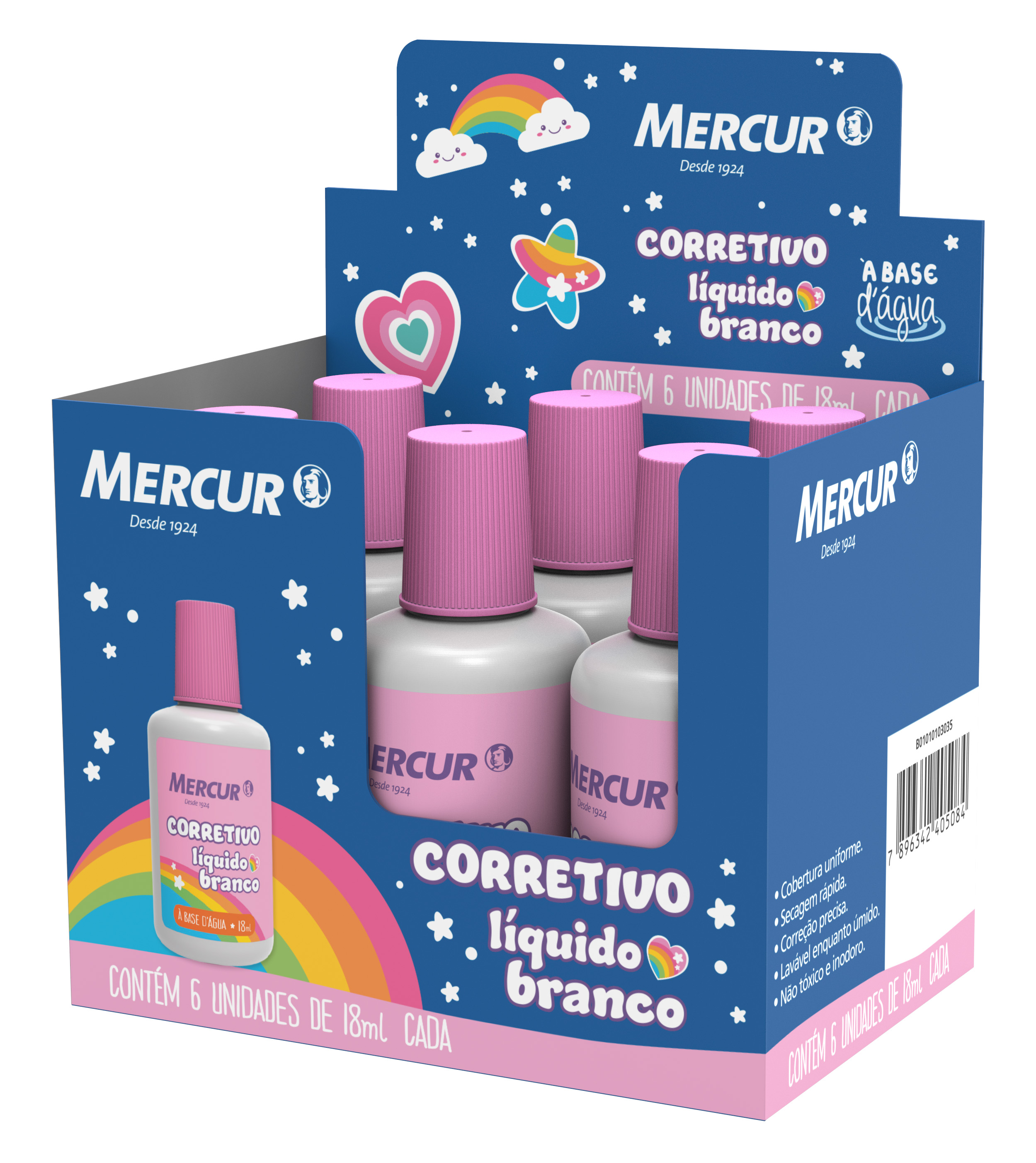 CORRETOR LIQUIDO 18 ML CORES MAGICAS