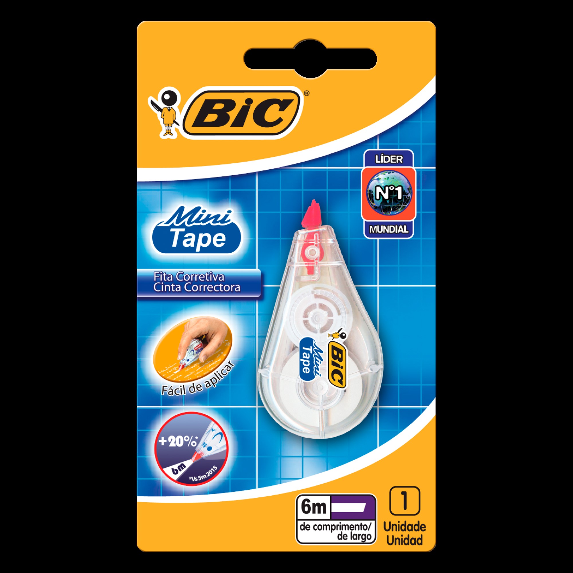 CORRETOR FITA BLISTER 4,2MM X 6 MTS MINI