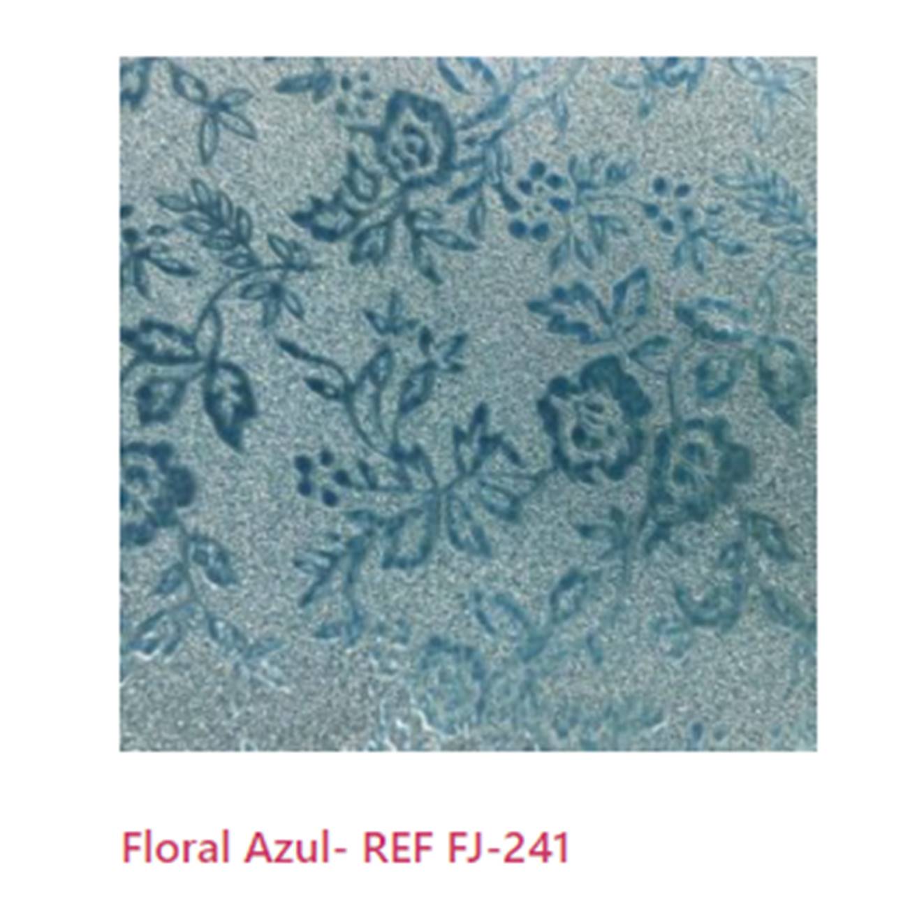 PLASTICO ADESIVO 45X05 GLIT.FLORAL AZUL