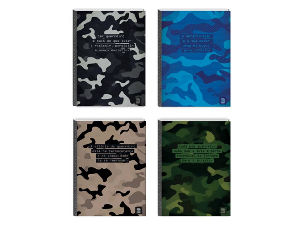 Caderno Brochurão Capa Dura 80Fls Defender M.P