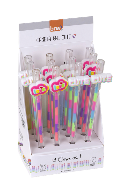 CANETA BRW GEL 0.7 APAG.DIVERT.CUTE