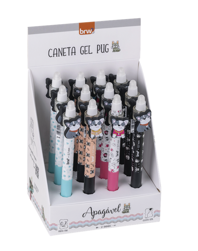 CANETA BRW GEL 0.7 APAG.DIVERT.PUG