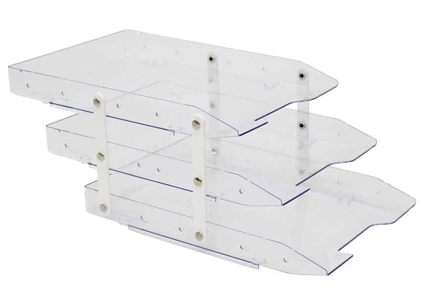 CAIXA CORRESP.TRIPLA MOVEL SLIM CRISTAL