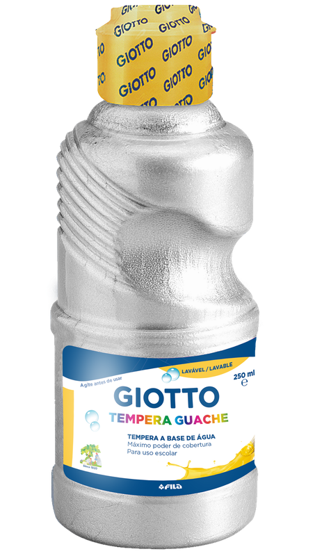TINTA GUACHE 250ML GIOTTO PRATEADO