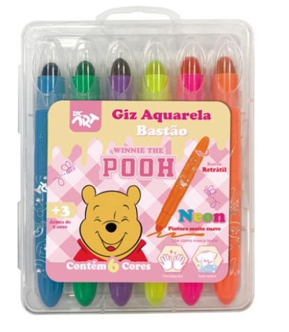 GIZ DE CERA RET.06 CORES NEON POOH