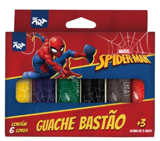 TINTA GUACHE BAST.10G 06 CORES S.MAN