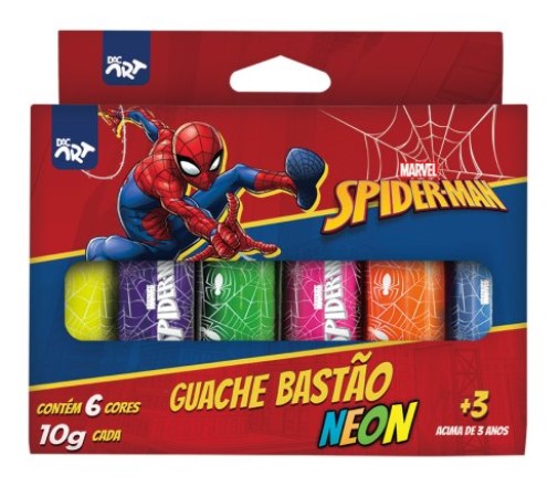 TINTA GUACHE BAST.10G 06 CORES S.MAN NEO