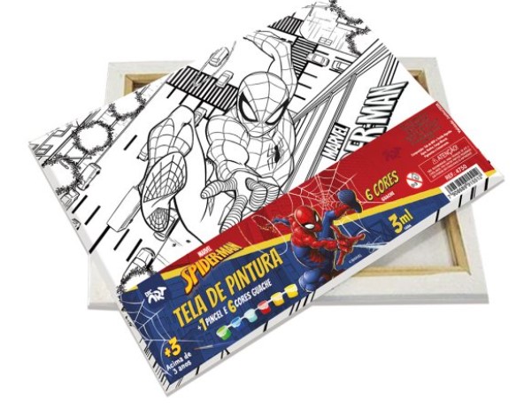 TELA PINTURA LIC.16 X 22 SPIDER MAN