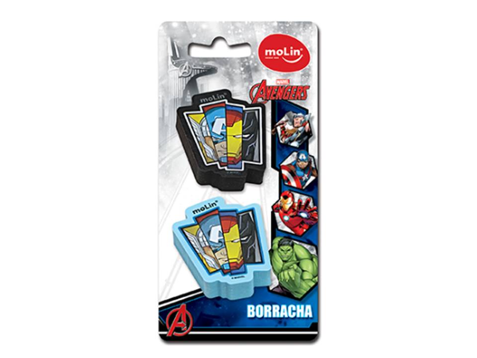 BORRACHA BLISTER LIC. AVENGERS C/02 UN