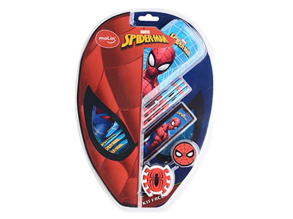 KIT ESCOLAR LIC. FACE C/07 PECAS SPIDER