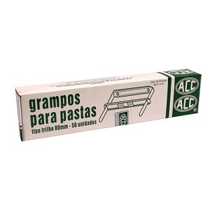 GRAMPO TRILHO METAL CX C/50 PARES