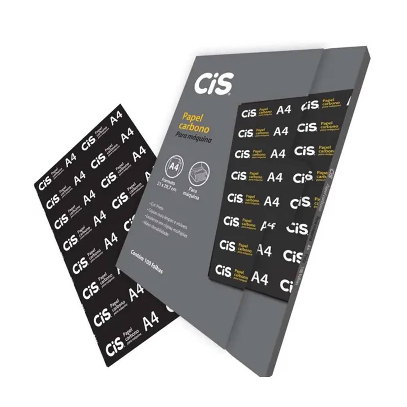 CARBONO 01 FACE PRETO 100 FLS