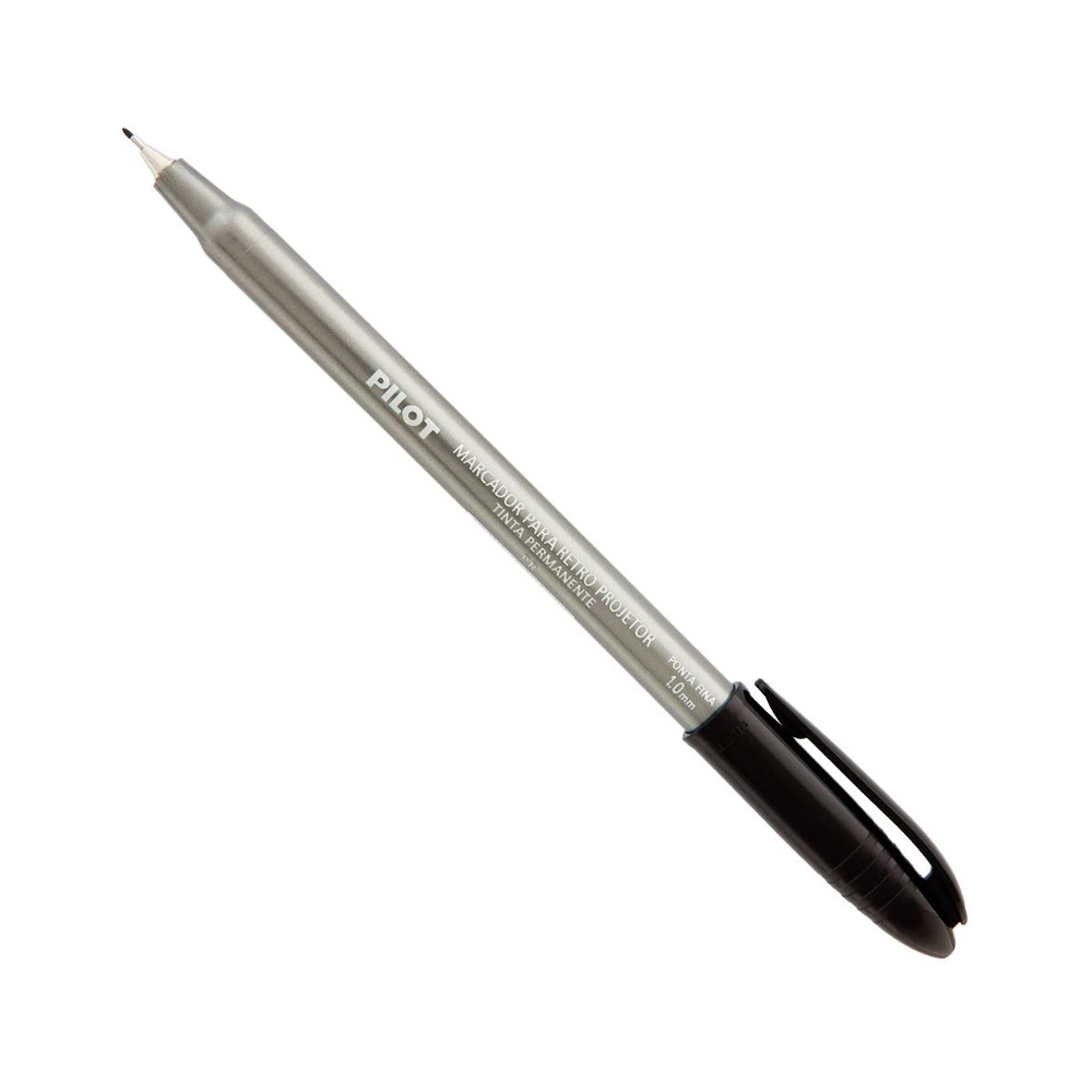 CANETA MARCADOR CD PILOT 1.0 PRETA