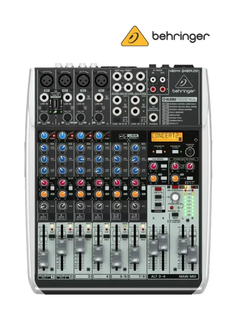 MIXER QX1204USB 12 CANAIS BEHRINGER 7702 PROSHOWS