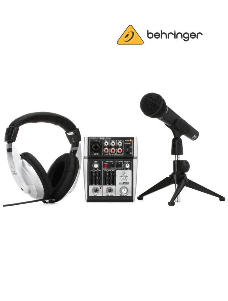 KIT STUDIO PODCASTUDIO USB (8599)BEHRINGER