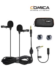 MICROFONE LAPELA DUPLO D02B 4,5M(15284)COMICA