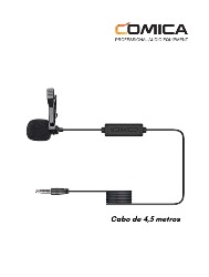 MICROFONE LAPELA V01-SP 4,5M(15285)COMICA
