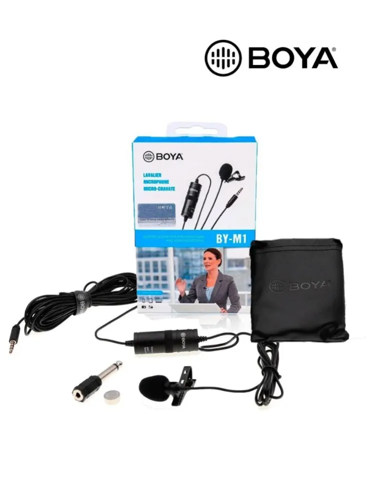 MICROFONE LAPELA C/FIO BY-M1 BOYA