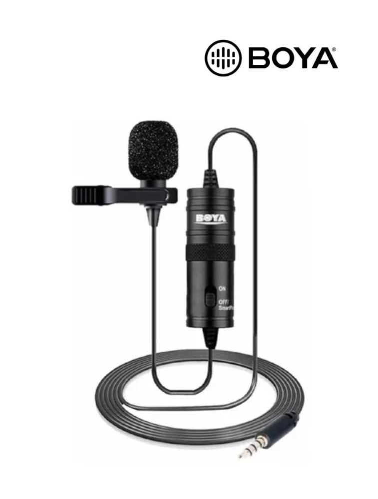 MICROFONE LAPELA C/FIO BY-M1 BOYA