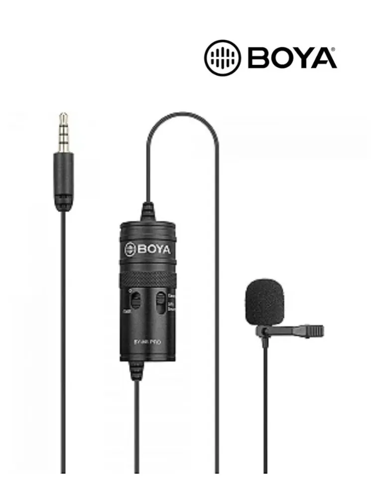 MICROFONE LAPELA C/FIO BY-M1-PRO BOYA