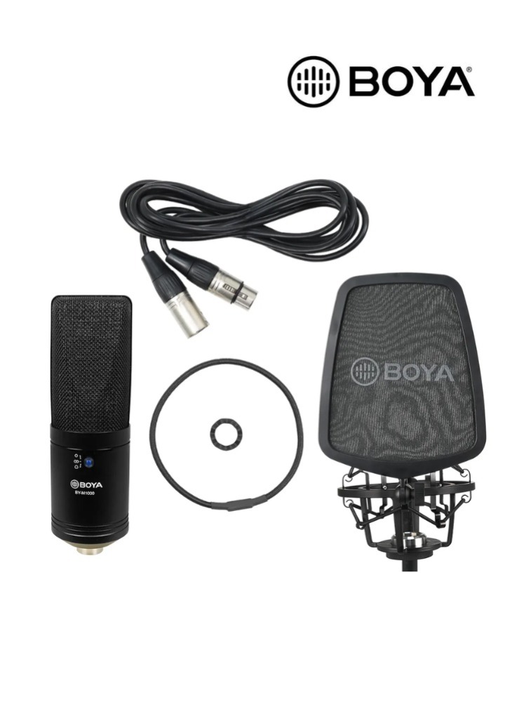 MICROFONE CONDENSADOR C/FIO BY-M1000 BOYA