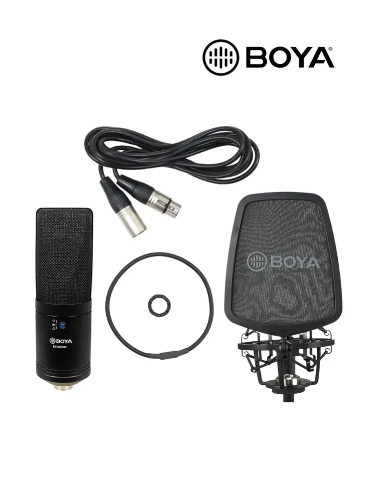 MICROFONE CONDENSADOR C/FIO BY-M1000 BOYA