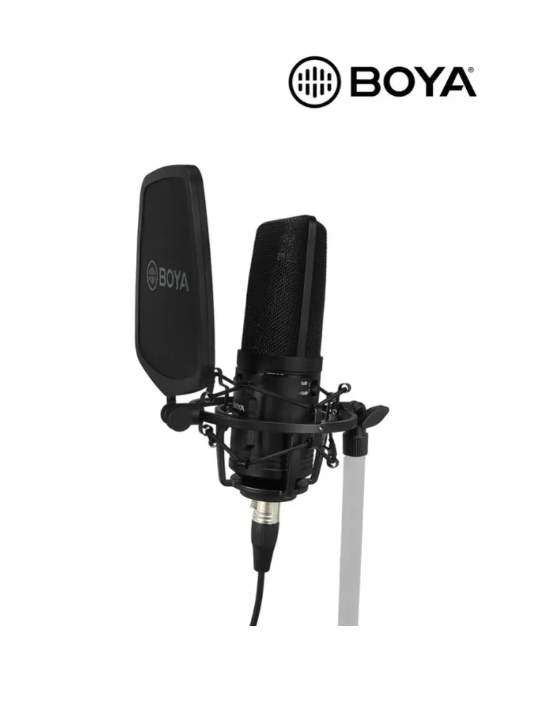 MICROFONE CONDENSADOR C/FIO BY-M1000 BOYA