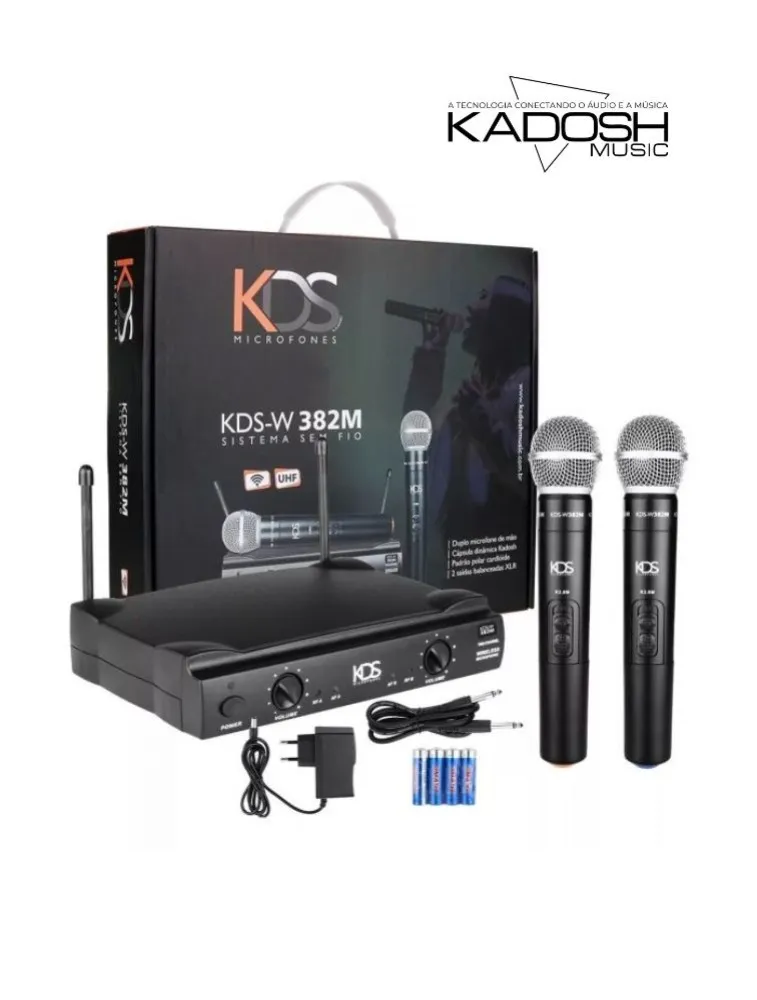 MICROFONE S/FIO K-382M KADOSH(30854)