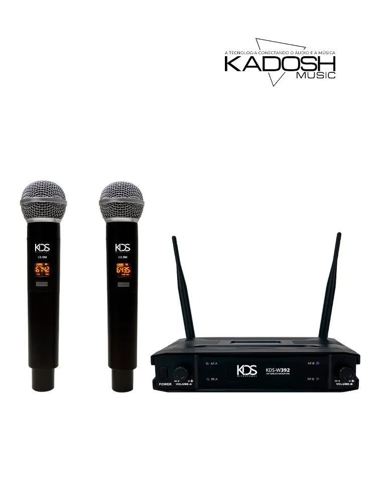 MICROFONE S/FIO K-392M KADOSH