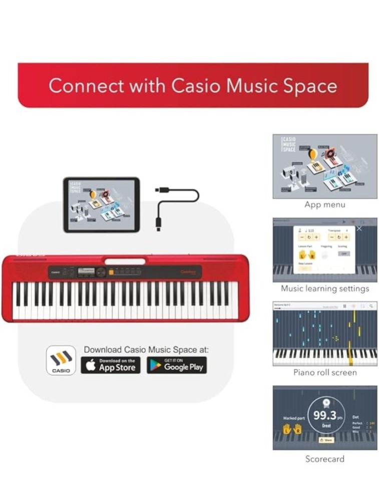 Teclado CT-S200RDC2-BR Casiotone Básico Casio