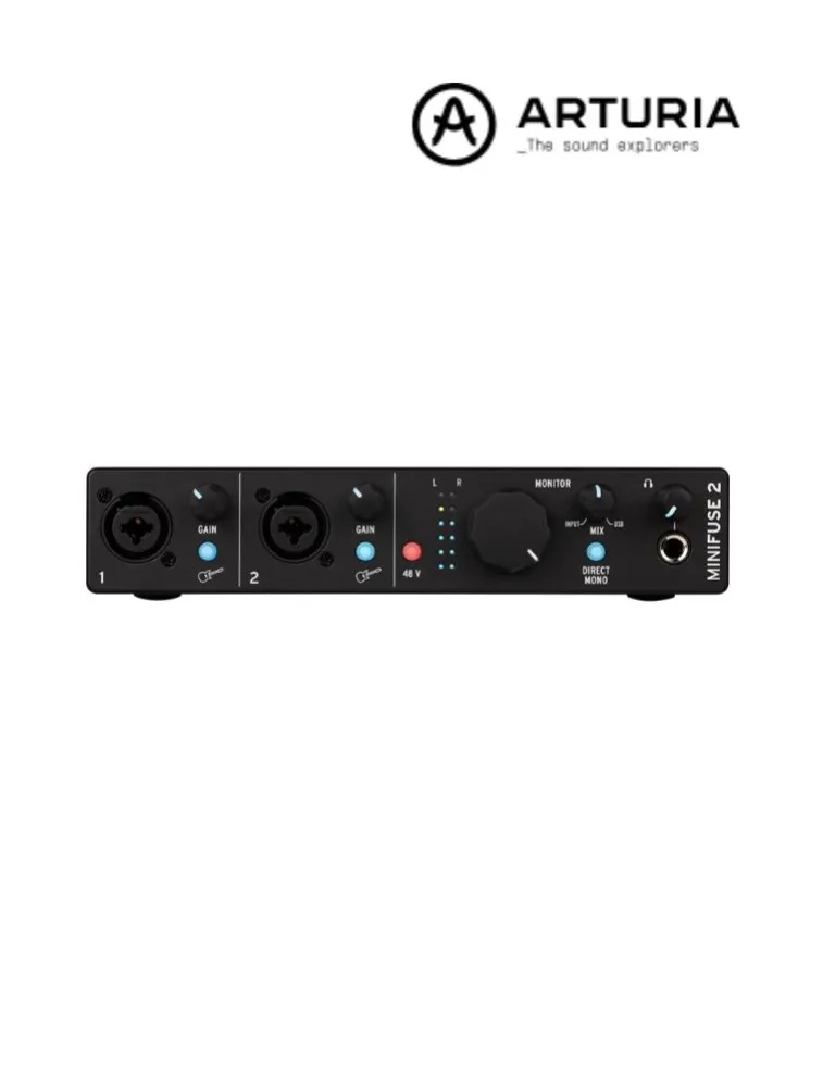 INTERFACE DE ÁUDIO ARTURIA MINI FUSE 2 PRETA