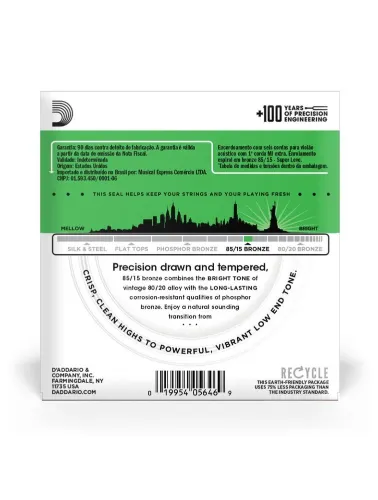 ENCORDOAMENTO D'ADDARIO VIOLAO D'ADDARIO AC EZ890-B+PL009 25056