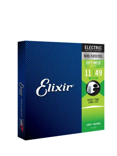 ENC GUIT.011 MEDIUM OPTIWEB 19102 ELIXIR(IZ12094)