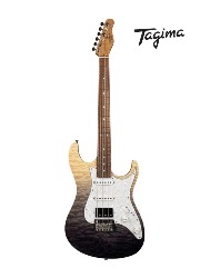 GUITARRA STELLA DW TBKF DF/PW (TRANSPARENT BLACK)TA