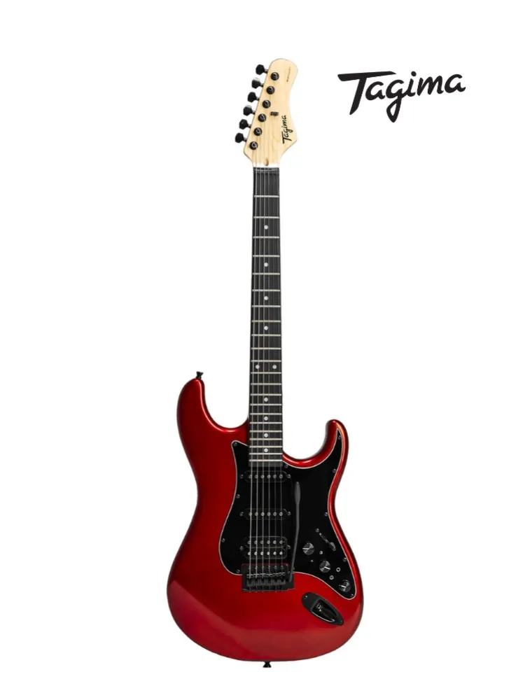 GUITARRA TAGIMA STRATO 2S 1H FX ESCALA ESCURA ESCUDO BK SIXMART CA