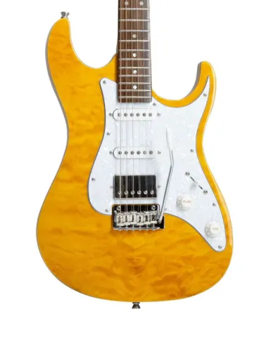 GUITARRA STELLA DW TAMB DF/PW(TRANSPARENT AMBAR)TAGIMA