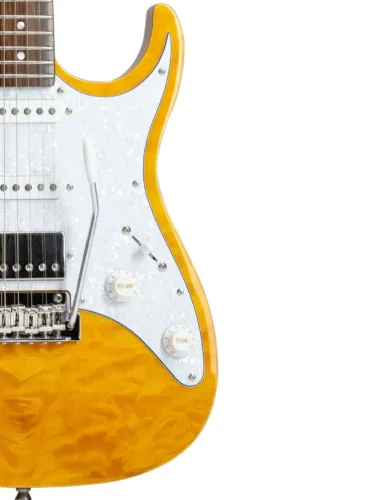 GUITARRA STELLA DW TAMB DF/PW(TRANSPARENT AMBAR)TAGIMA