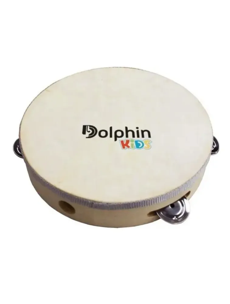 PANDEIRO INFANTIL MADEIRA 8POL.PL ANIMAL DOLPHIN(I